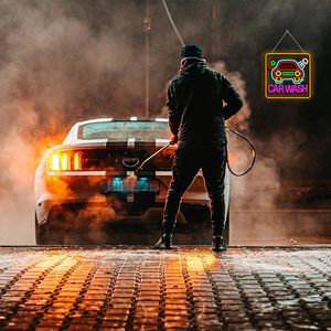 Car Wash Neon Sign LED dimmable USB powered ambient <b>light</b> store <b>window</b> decoration <b>light</b> street indicator <b>light</b> landscape <b>light</b> - Product Image 5
