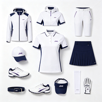 Ropa de Golf Personalizada, Duradera, con Estampado en Relieve, Chaqueta Cortavientos, Impermeable, Pantalones, Faldas para Mujer, Zapatos de Golf, Gorras
