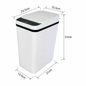 BX Hot Bán Trắng ABS 12L Tự Động Nhà Bếp Thùng Rác Có Thể Nhựa Thùng Rác Bin Cho Hộ Gia Đình - Product Image 4