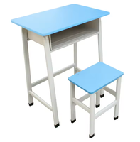 Ensembles de bureau et de chaise pour étudiants durables et à hauteur fixe : Mobilier scolaire fiable conçu pour les étudiants