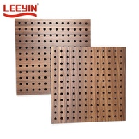 Panneau acoustique perforé en MDF, panneau acoustique perforé en bois, panneau d'absorption acoustique en bois perforé
