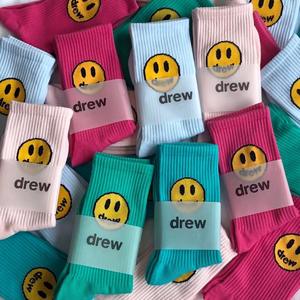 Chaussettes Crew Imprimées Femmes Coton Funny <span class=keywords><strong>Drew</strong></span> House Chaussettes - Product Image 3
