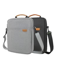 Étui pour tablette en nylon imperméable 13 pouces - Sac à bandoulière léger et durable avec pochette rembourrée pour les voyages et le travail