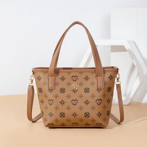 New Style Women's 2025 Retro Print PU Zipper Medium Basket <b>Bucket</b> Crossbody Handbag - Product Image 6