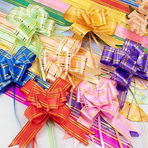 Colorart Factory Nœuds à tirer en ruban papillon pour emballage cadeau de festival, décoration de fête et de Noël - Product Image 2