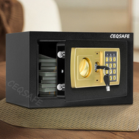 CEQSAFE Hochwertige Box Hotel einlage Neues Schloss Offene Batterie Tot Tragbare Sicherheit Stahl Mini Safe