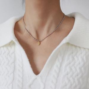 Nuevo Collar de Cadena de Cuentas de Arroz de Acero Inoxidable Chapado en Oro de 18K 2025, Joyería Geométrica Elíptica, Colgante para Mujer - Product Image 2