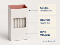 Étui à crayons écologique pliable en kraft pour kits scolaires, kits d'art et présentations cadeaux