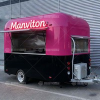 Remorque alimentaire mobile multifonctionnelle d'extérieur |   Acier galvanisé résistant à la rouille, garantie 1 an, idéal pour la restauration rapide et les collations