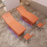 Fauteuil de beauté électrique multifonctionnel, table de massage, lit de chiropratique, lit cosmétique, lit de spa facial, lit d'esthéticienne médicale pour salon