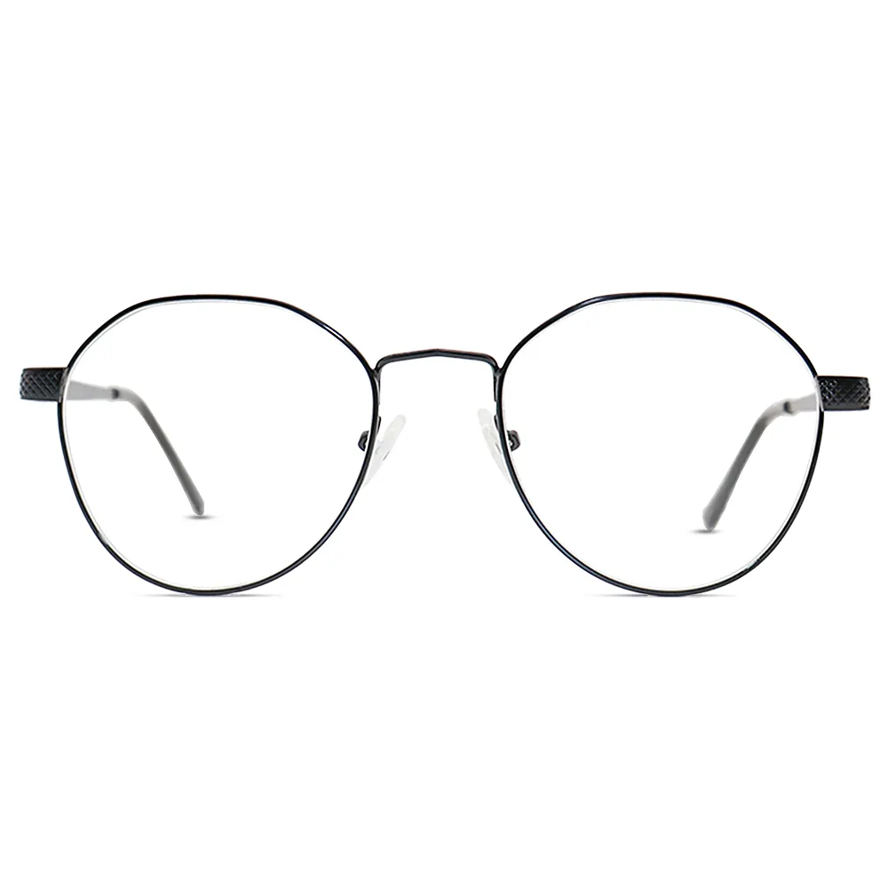 مصمم الماركات الشهيرة النمط الغربي الأزرق ضوء نظارات للقراءة جولة إطار الشيخوخي القراءة نظارات