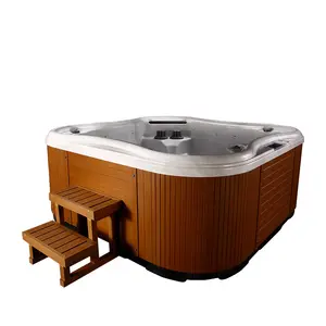 Mini vasca idromassaggio all'aperto Jacuzze Spa con ozono con tubo da bagno per massaggi