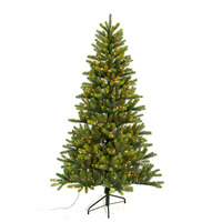 Hochwertiger Vollkunststoff Großer Weihnachtsbaum 2,74m Luxuriöser Künstlicher Weihnachtsbaum Mit Eingebauter Beleuchtung