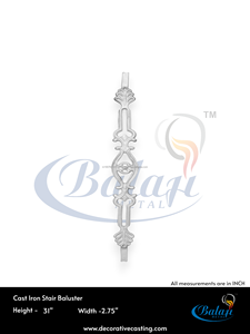 Barandilla de Hierro Fundido Moderna de Lujo sin Marco, Acabado Super Shot Blast, Metal Pulido Gris, Protección UV, Barandilla para Balcón de Villa, 5 Años de Garantía - Product Image 3