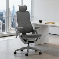 Fauteuil de bureau ergonomique pivotant à dossier divisé avec hauteur réglable pour bureau à domicile et école, faible MOQ, commande d'essai facile