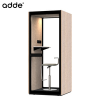 Cabine de travail modulaire moderne en bois insonorisée, cabine de bureau acoustique individuelle en bois, vente en gros d'usine