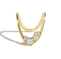 Milskye Hochwertiger Modeschmuck Feiner Schmuck Leichter 18k Vergoldeter Messing Cluster Tief Gebogener Ring für Damen