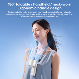 Ventilador de Mano Plegable REMAX RS-SF47 con Enfriamiento por Semiconductor, 4000mAh, 180° °   Ventilador Portátil Mini de Alta Velocidad con Pantalla LED de Escritorio - Product Image 4