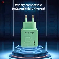 Chargeurs USB universels compatibles avec les téléphones mobiles, prise EU, adaptateurs secteur à montage mural