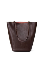 Sac fourre-tout en cuir de vachette Niche avec logo personnalisé, seau de grande capacité en cuir pour femmes nouvelle main à épaule unique haut de gamme
