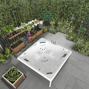 อ่างอาบน้ำร้อนแบบปลั๊กเล่นสำหรับอ่างสปากลางแจ้ง5คนพร้อมระบบอ่างอาบน้ำทำจากอะคริลิค - Product Image 1