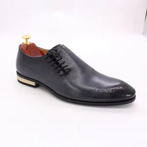 2021 Classic Schoenen Grijs Oxford Echt Leer Lace Up Zakelijke Formele Schoenen