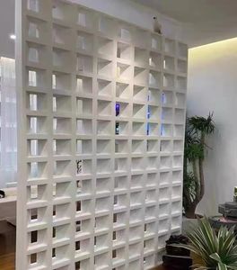 Plester dekorasi pagar eksterior dan Interior dinding beton berongga kualitas tinggi blok angin semen Firebrick - Product Image 4