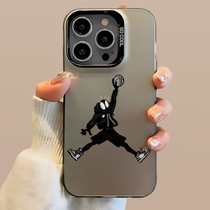 <span class=keywords><strong>Coque</strong></span> de téléphone transparente antichoc pour <span class=keywords><strong>iPhone</strong></span> 17/16/15/14/13/12 ProMax avec imprimé joueur de basketball streetwear, idéale pour les fans de sport - Product Image 1
