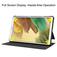 Funda para Tablet con Textura de Piel de Vaca, Material TPU, Plegable en Tres Partes, con Soporte, para Tab A7 Lite 8.7 T220 T225, Perfecta