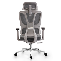 Mobilier moderne à dossier haut bon marché ordinateur inclinable pivotant réglable appuie-tête ergonomique chaise de bureau en maille de qualité avec roulettes