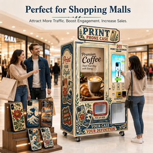Máquina expendedora de fundas para teléfonos con pantalla dual para exhibición de diseños, ideal para zonas de atracciones y parques zoológicos. - Product Image 6