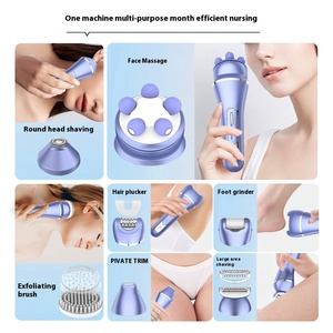 Kit de Aseo Recargable USB 7 en 1, Afeitadora Corporal Impermeable IPX7 y Depiladora Indolora para Mujeres, Uso Doméstico y Hotelero - Product Image 4