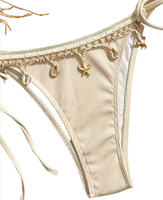 Luxe Badmode High-End Sexy Bikini Set Met Veters Tweedelige Sexy Pure Wens Bikini Uv-Bescherming Jurk Met Lange Mouwen Voor De Zomer