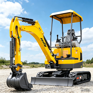 Mini-excavatrice compacte de 2 tonnes avec moteur, petite excavatrice hydraulique sur chenilles pour la ferme, le jardin et la construction - Product Image 6