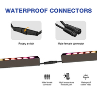 Lámpara LED Lineal para Exteriores de Aluminio y Vidrio Templado RGB, IP66, con Alto CRI 90 y 3 Años de Garantía