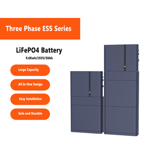 ระบบกักเก็บพลังงานแบบไฮบริดสามเฟส 192V 384V 50Ah 9.6KWh 19.2.KWh แบตเตอรี่ LiFePO4 สำหรับสำรองไฟบ้าน - Product Image 3