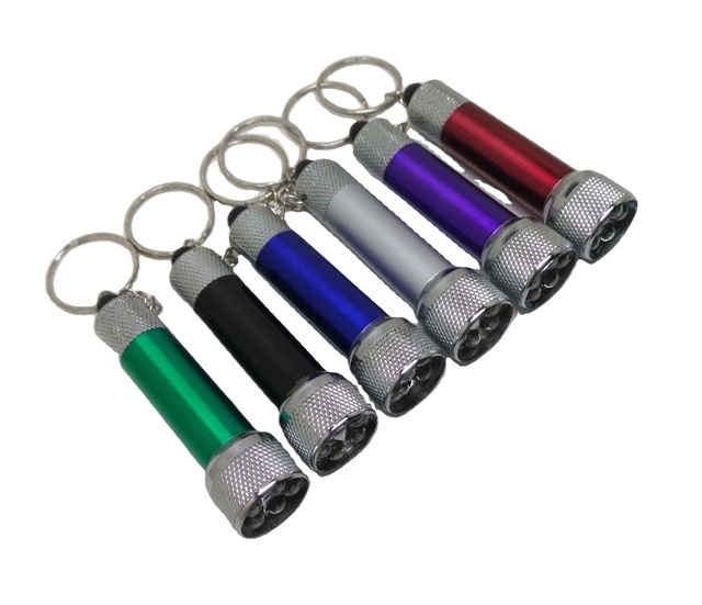 Wholesale LED Flashlights Portable Key Chain Handy LED Light Camping Flashlight Torch Lamp