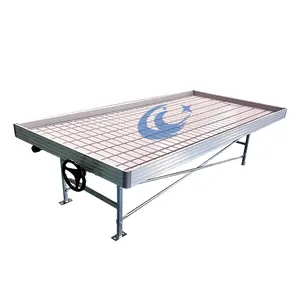 Agricultural Flood Tray Tables Ebb And Flow Rolling Bench outdoor hydroponics vertical grow system