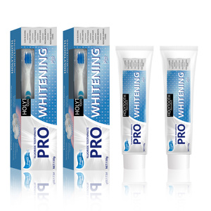 Bán buôn 130g Pro Làm trắng Chống khoang bạc hà tươi kem đánh răng pha lê với bàn chải đánh răng - Product Image 2