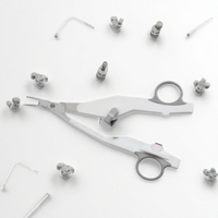 Enovatemed EC2020 Instrument chirurgical incurvé à petite mâchoire de 21,6 cm pour la fusion et la coupe des tissus