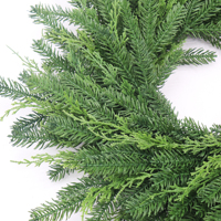 Aksesoris Unisex Terlaris 2024 Ringan Tahan Lama Bunga Buatan Thuja Fir untuk Tahun Baru Imlek Paskah