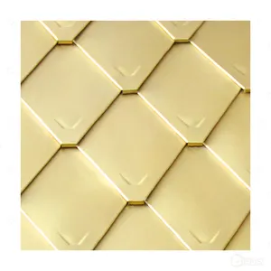 China Pure Copper Undercut Diamond Copper Tiles Material Unique Vintage Copper Roof Supplier