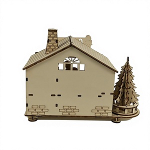 <span class=keywords><strong>Puzzle</strong></span> <span class=keywords><strong>3D</strong></span> in Legno Artigianale Personalizzato MCX Coffee House, Design Innovativo, Aspetto Elegante, Giocattolo Educativo Fai-da-Te a Tema Cartoni Animati - Product Image 5