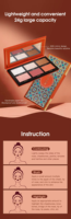 Palette de maquillage pour le visage IMAGIC en gros, 6 couleurs, blush, illuminateur, contour, multi-usages pour la beauté du visage