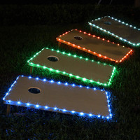 Jeu de jardin Led Board Corn hole Lights 16 Colors Change Remote Control Cornhole Lights for Hole and Board