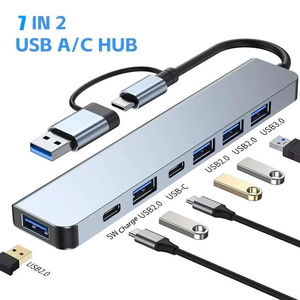 Station d'accueil Jumon 8 en 1 USB3.0 C, hub USB Type C intelligent en aluminium avec charge PD pour ordinateur - Product Image 2