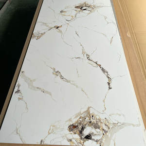 600*2440mm 4mm 5mm SPC Marmorplatte im Individuellen Design, Wasserdichte PVC Wandpaneele für den Innenbereich, Kunststoff UV-Marmorplatten - Product Image 2