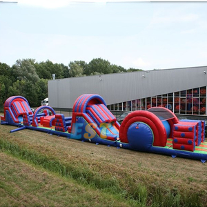 Bán buôn sân chơi dành cho người lớn Bouncer parcours du combattant gonflable Bounce House trượt Inflatable khóa học trở ngại - Product Image 1
