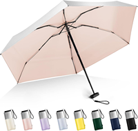Parapluie pliable mini portable OVIDA de haute qualité avec protection UV, impression de logo personnalisée, vente en gros, pour l'extérieur