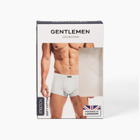 Boîte d'emballage en papier avec fenêtre en PVC Boîte d'emballage pliable pour hommes de marque Sous-vêtements de marque blanc avec logo personnalisé